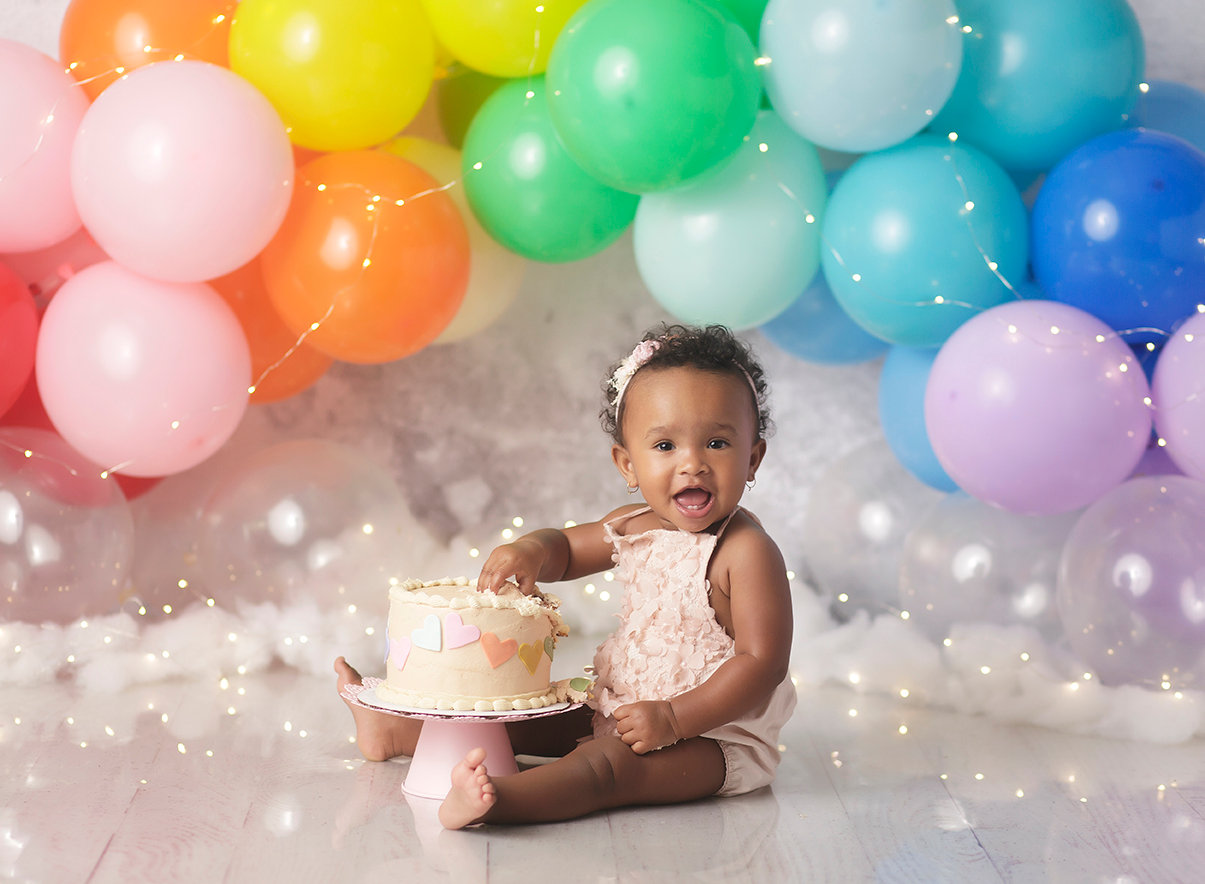 childs first professional photo session