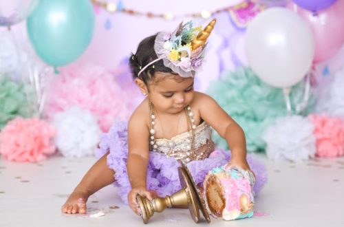 childs first professional photo session