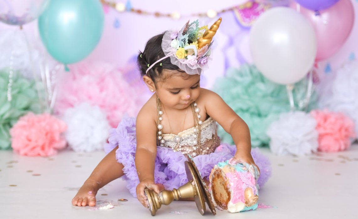 childs first professional photo session